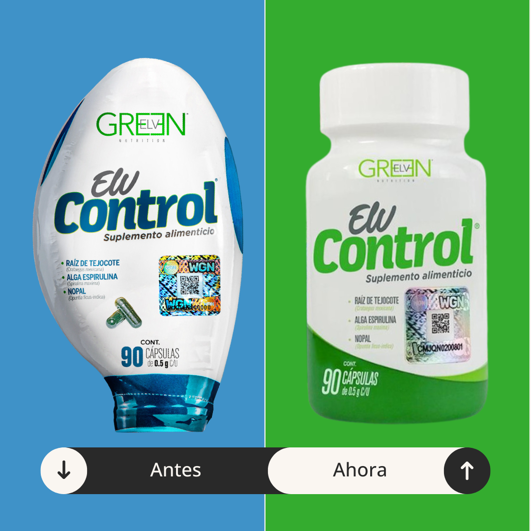 Green Elv Control nueva presentación + Moringa + Eau Kalin (3 meses)